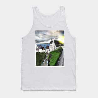 Dysart in Scotland: Architecture Art Print [Scottish Coastal Town ] Tank Top